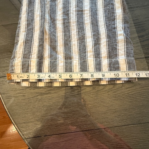 Madewell Huston Linen Wide Leg Pull On Crop Pants 45123 - Picture 9 of 14